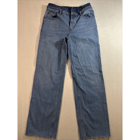 Abercrombie & Fitch Women’s The 90s Relaxed Jean High Rise Curve Love Size 30/10 - Picture 1 of 10
